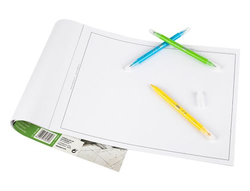 Bloco de desenho liderpapel lineal colado 230x325mm 20 folhas 180 gr com esquadria , Liderpapel , 75629 , 8423473756298